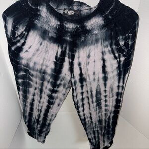 Rewash Monochrome Tie-Dye Pants